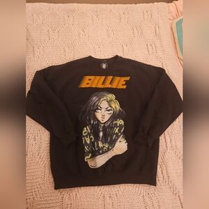 BILLIE Eilish Anime Sweatshirt Black L
